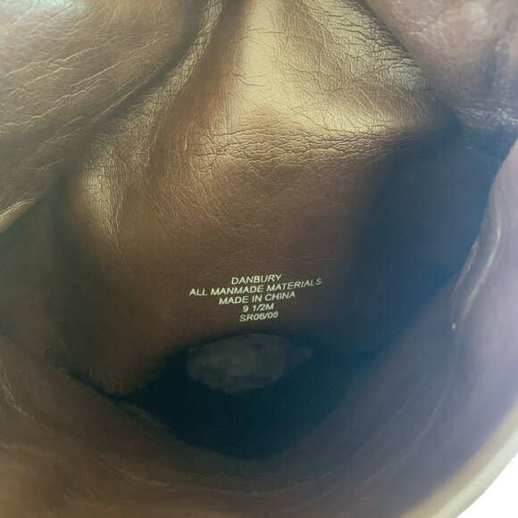 Liz Claiborne “Flex” Brown Tall Knee High Leather Heeled Boots- Womens 9.5 M - Picture 10 of 16